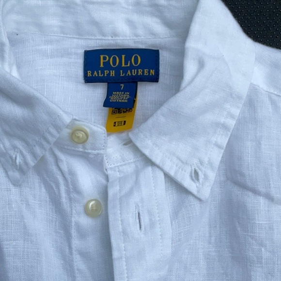 Polo Ralph Lauren Other - Polo by Ralph Lauren White Kids Shirt size 7, NWT